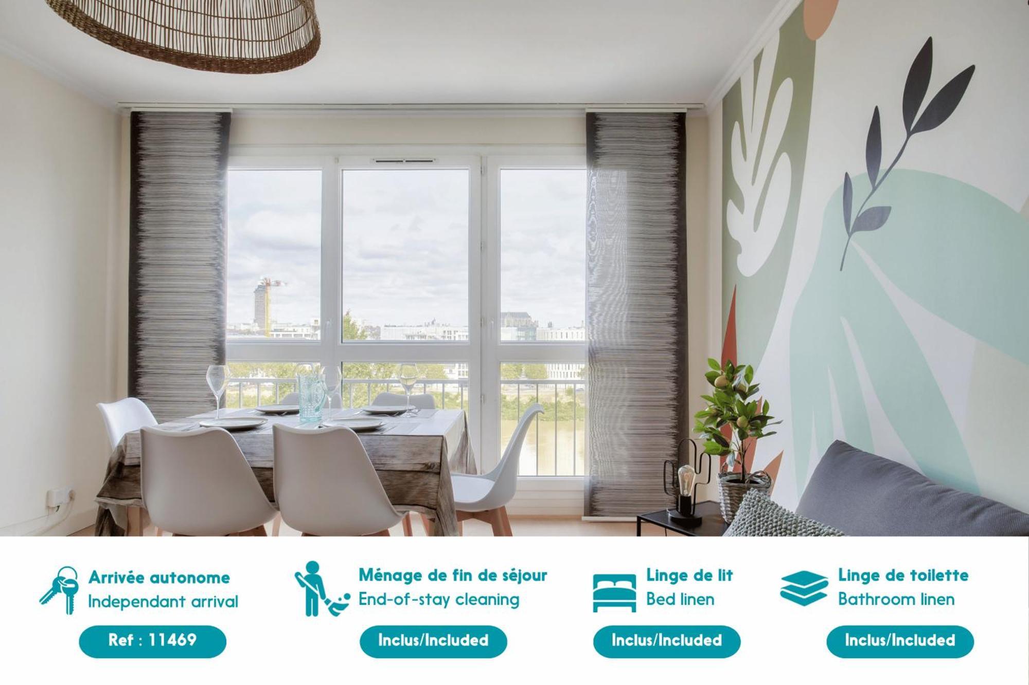Escapade Sur L'Ile De Nantes Avec Vue Sur La Loire Apartamento Exterior foto